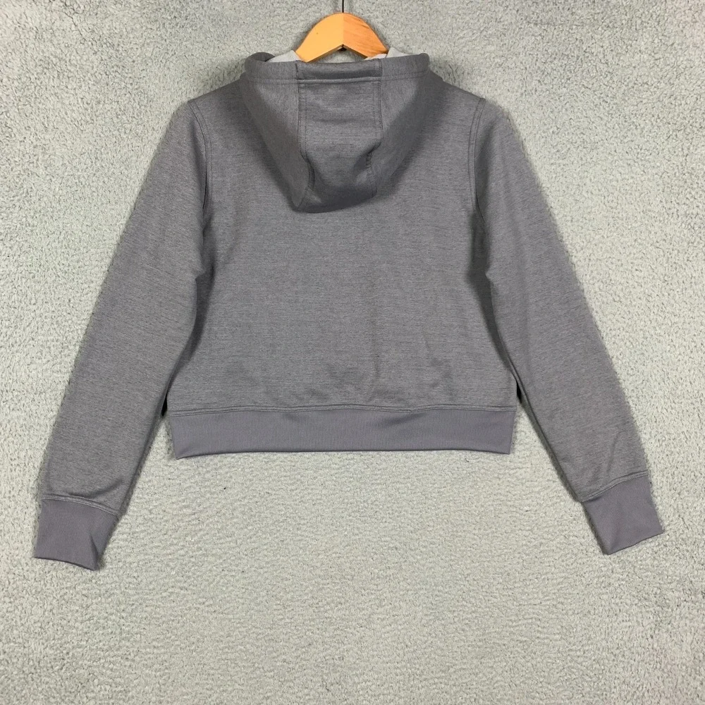 Nike Center Swoosh One Hoodie Womens Medium Gray Therma-FIT Crop NWT‎ $65
